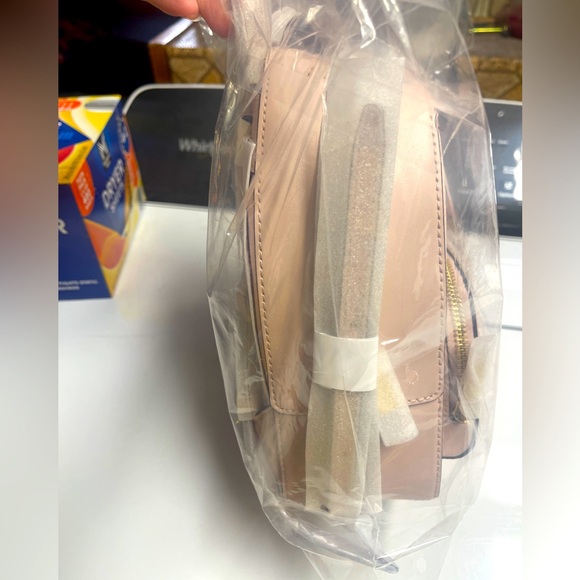 NWT Michael Kors Jaycee Mini Backpack Lt. Powder Blush XS Pink Logo 3" x 7" X 9" - Picture 4 of 6